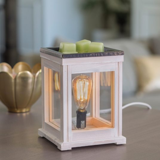 Weathered Wood Vintage Bulb Illumination Fragrance Warmer